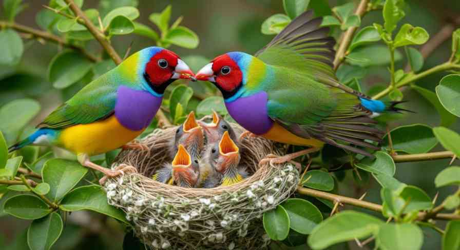 gouldian finch breeding cycle