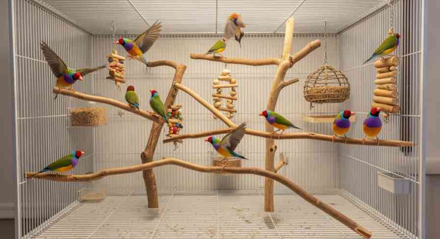 gouldian finch cage size